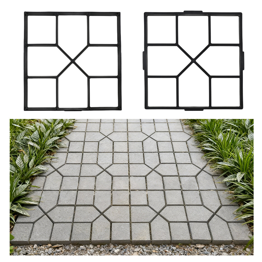 Reusable Garden Paving Mould - 40 x 40 cm, Black - product view 4